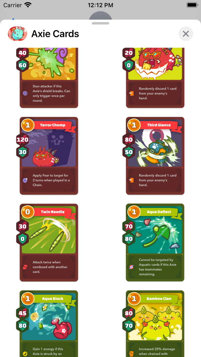 Axie Infinity Cards