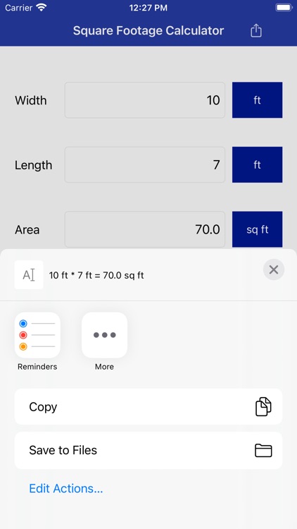Square Footage Calculator