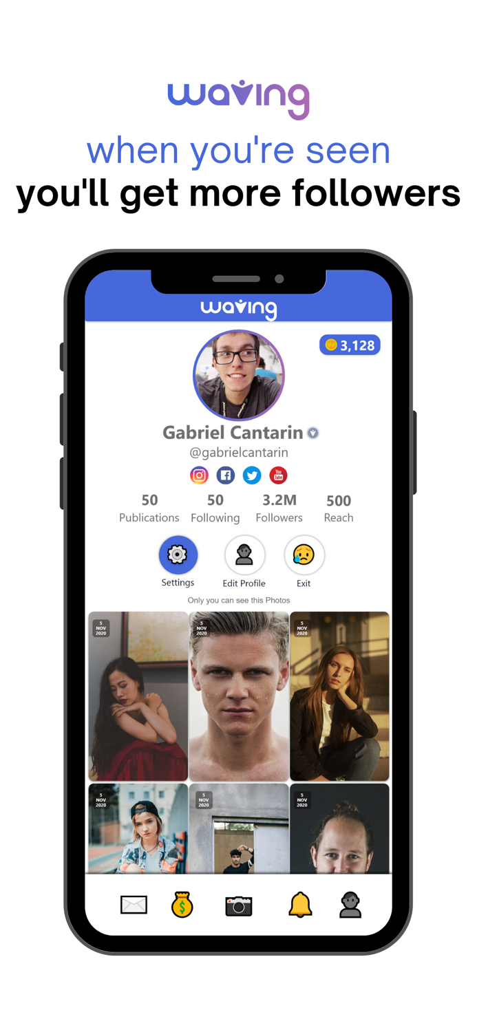 Waving - Social Network