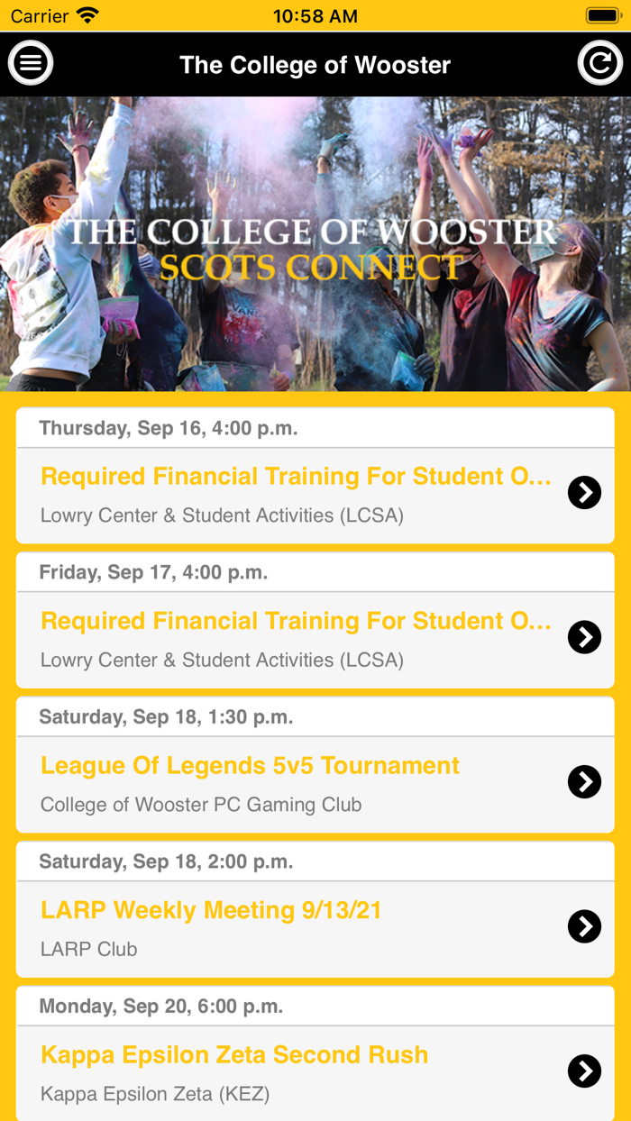 Scots Connect at Wooster