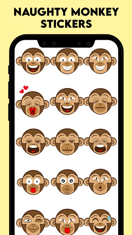 Naughty Monkey Stickers!