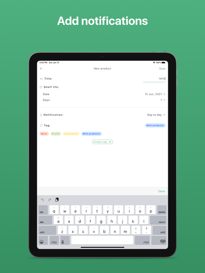 Upfresh Shelf life of products