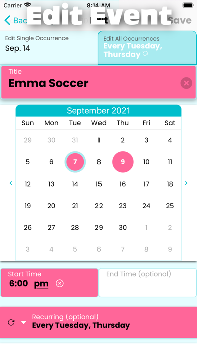 Scoot Family Calendar screenshot 4
