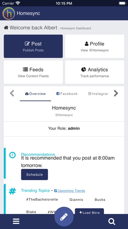 Homesync - Social Media Tools