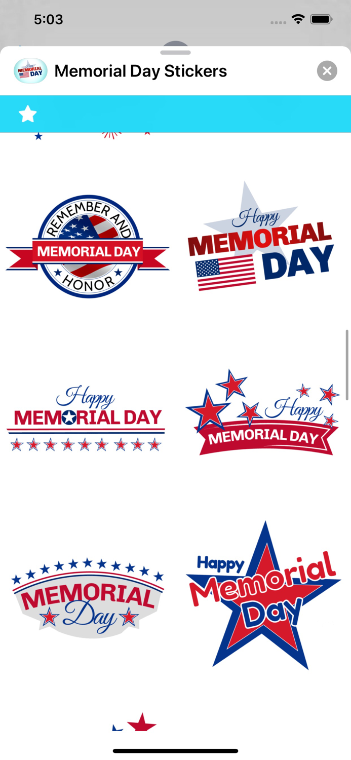 Memorial Day Stickers