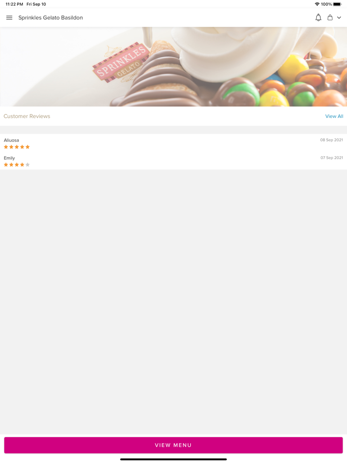 Sprinkles Gelato Basildon..