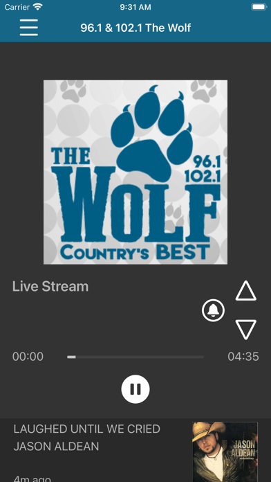 How to cancel & delete 96.1 & 102.1 The Wolf from iphone & ipad 1