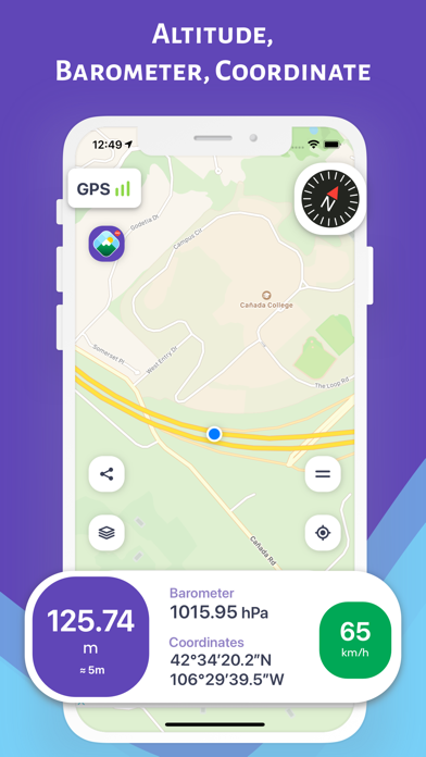 Altimeter Pro: Compass, GPS screenshot 2