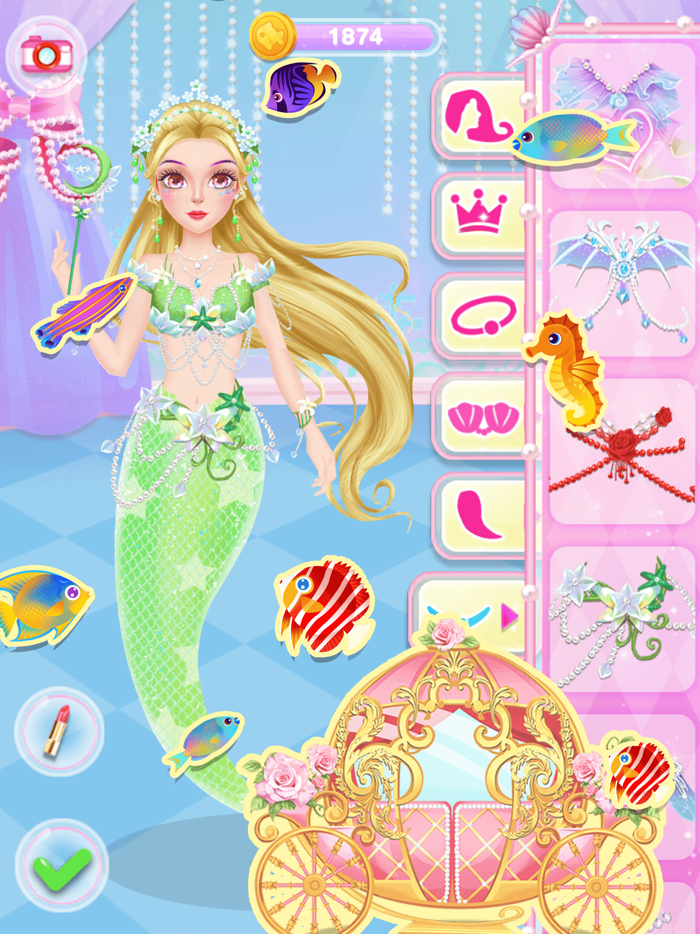 マーメイドプリンセスドレスアップ美容ゲーム