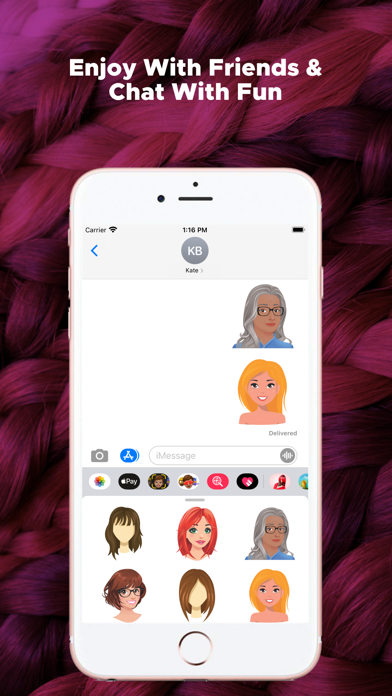 Hairstyle Emojis screenshot 4