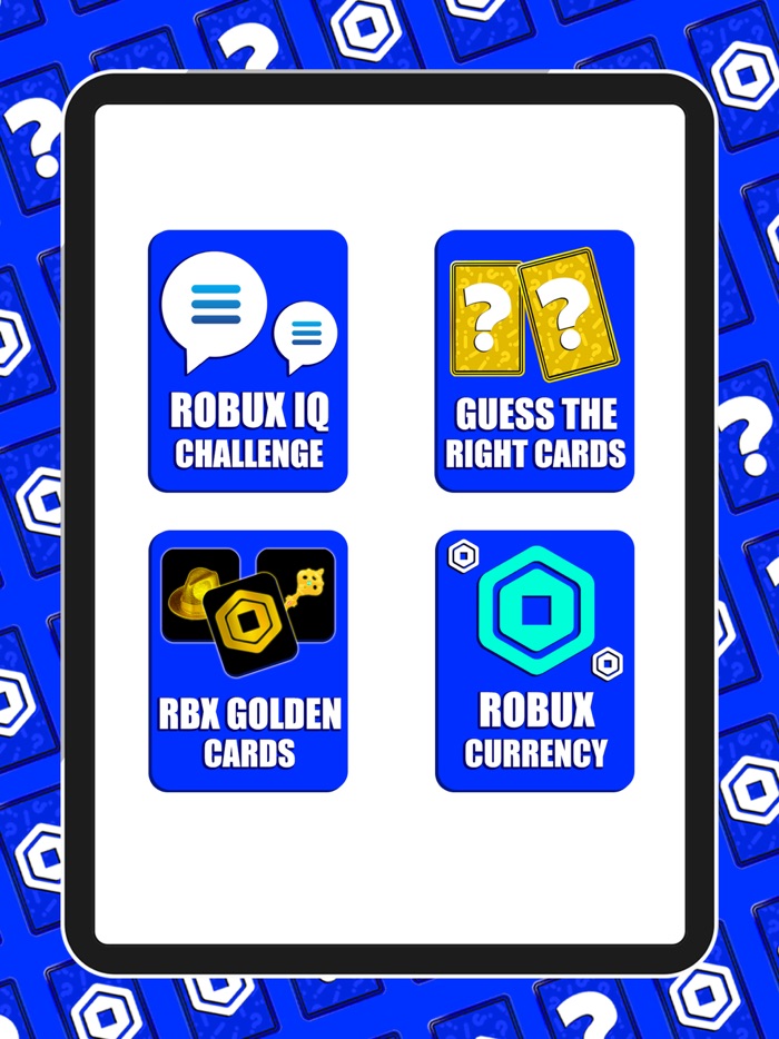 Robux Trivia Cards for Roblox