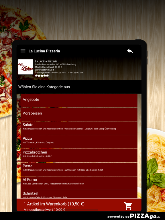 La Lucina Pizzeria Duisburg screenshot 7