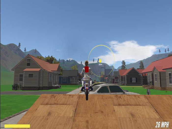 爸爸送儿子上学-死亡独轮车