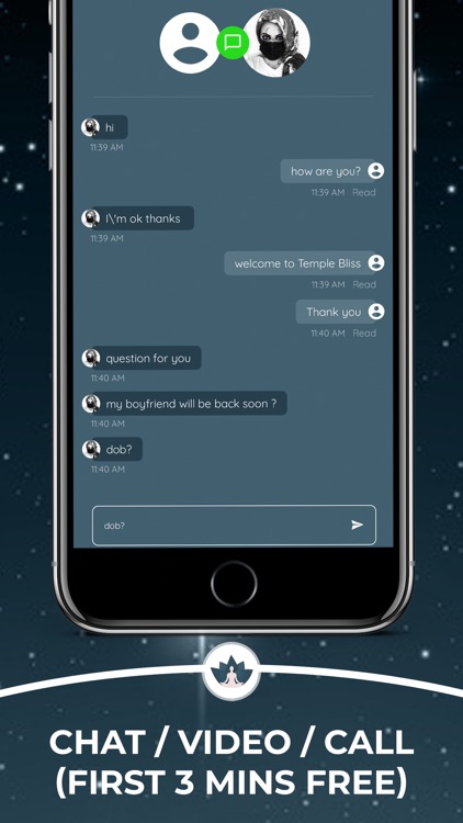 Temple Bliss: Live Psychics screenshot-0