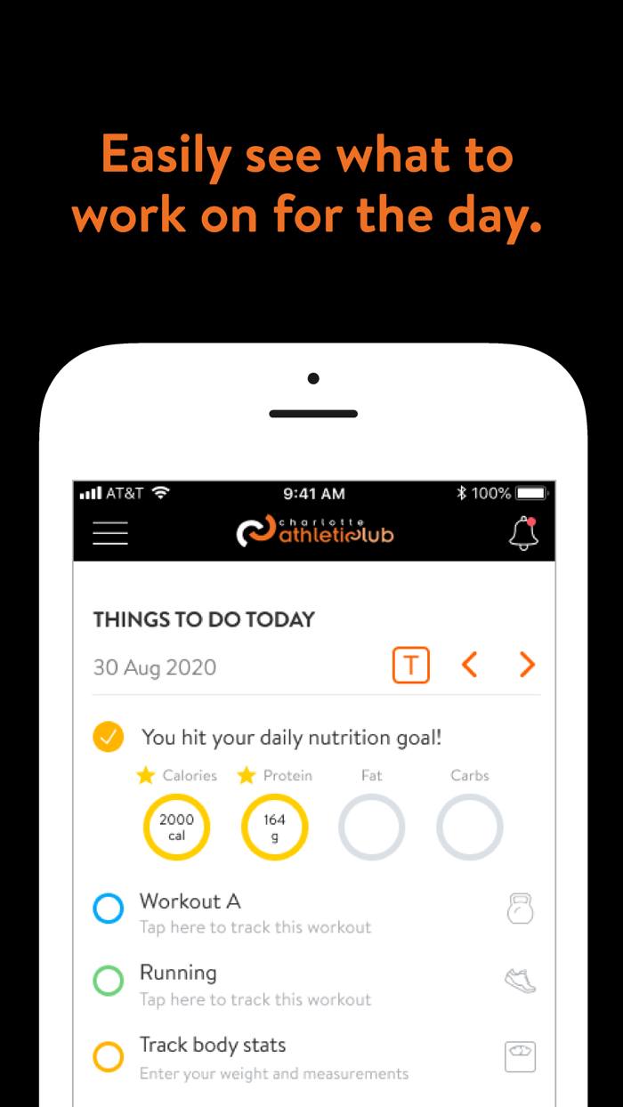 Charlotte Athletic Club App