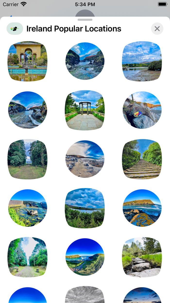 Ireland - Locations Stickers