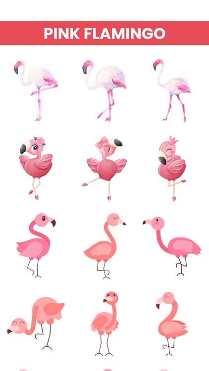 Pink Flamingo Stickers!