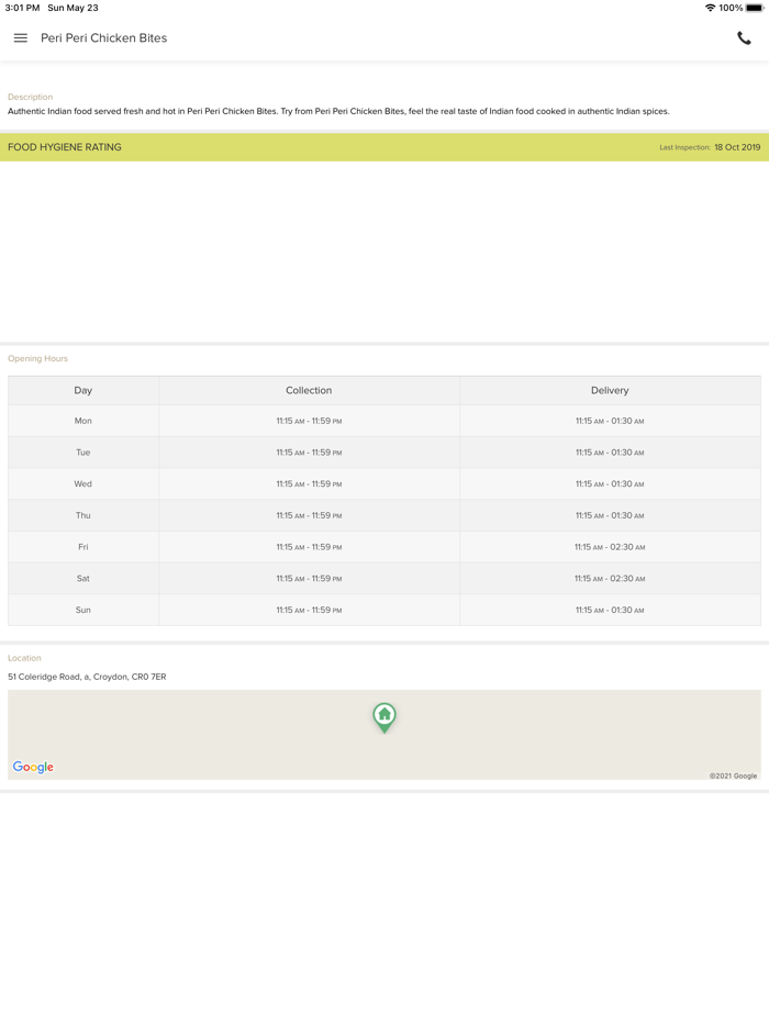 Peri Peri Chicken Bites