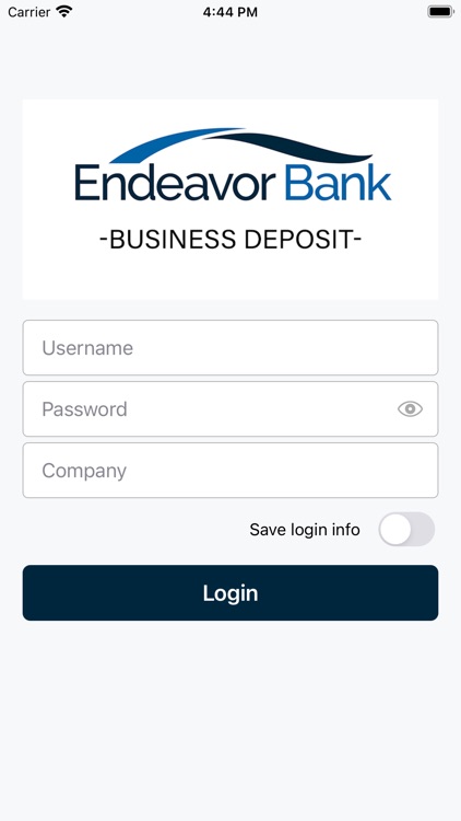 Endeavor Bank Business Deposit