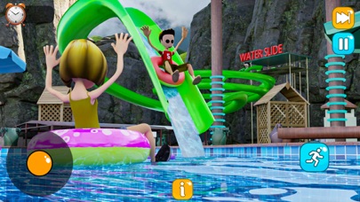 Waterslide Uphill Park 3d Sims Screenshot on iOS