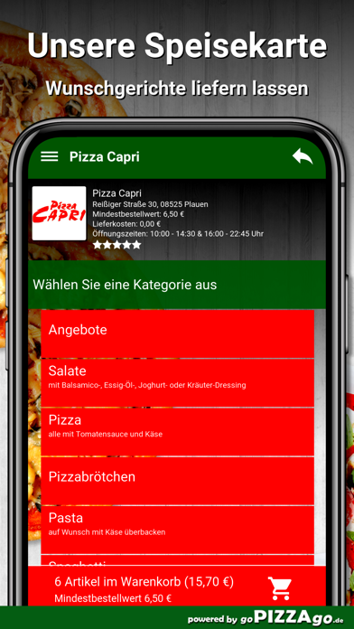 Pizza Capri Plauen screenshot 4