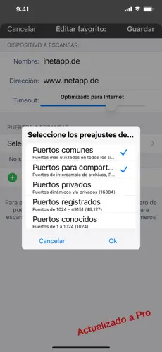 Captura de Pantalla 8 iNet Escáner de red iphone