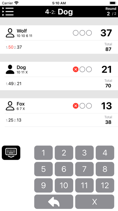 Screenshot #2 pour Mölkky Scoreboard
