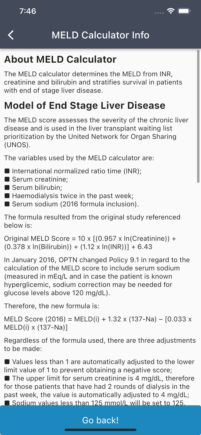 MELD Score Calc