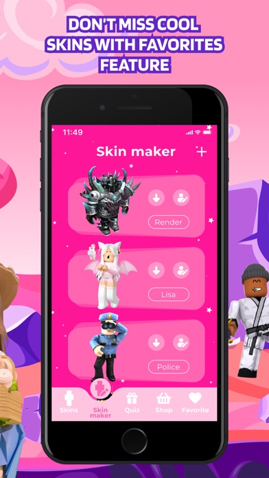 Skinblox Skins For Roblox By Iavn Yulyk App Review Rating Downloads Appsmenow - roblox client render settings