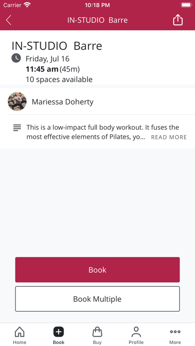 Open Barre Fitness Studio screenshot 3