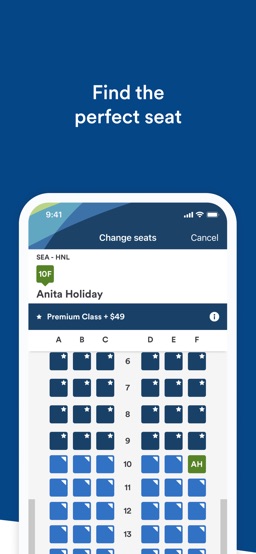 Alaska Airlines app screenshot
