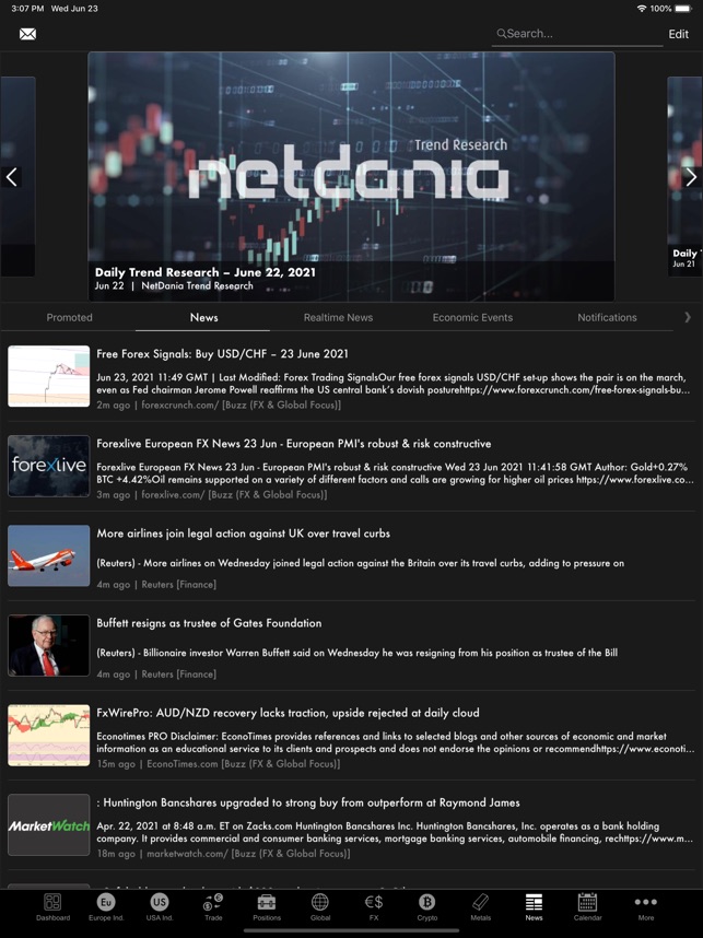 NetDania Stock & Forex Trader