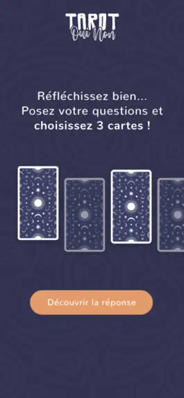 Game screenshot Tarot Oui Non apk