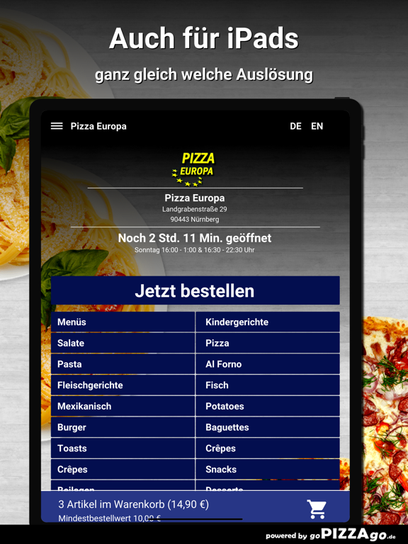 Pizza Europa Nürnberg screenshot 7