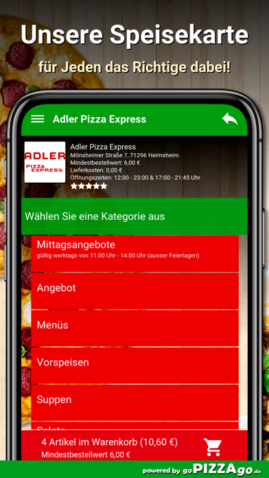 Adler Pizza Express Heimsheim screenshot 4