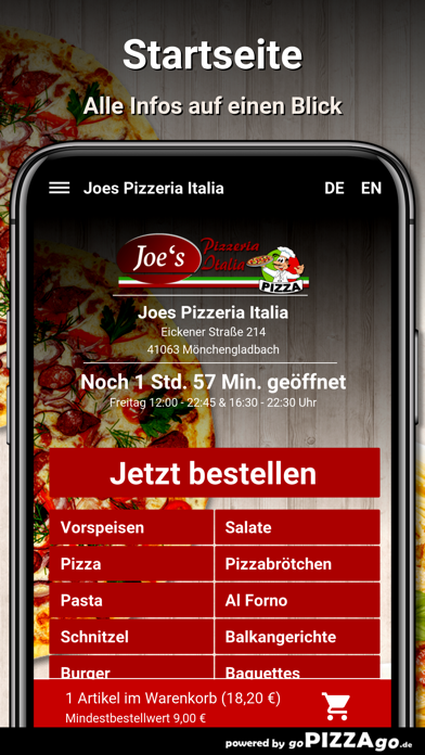 Joes Pizzeria Mönchengladbach screenshot 2