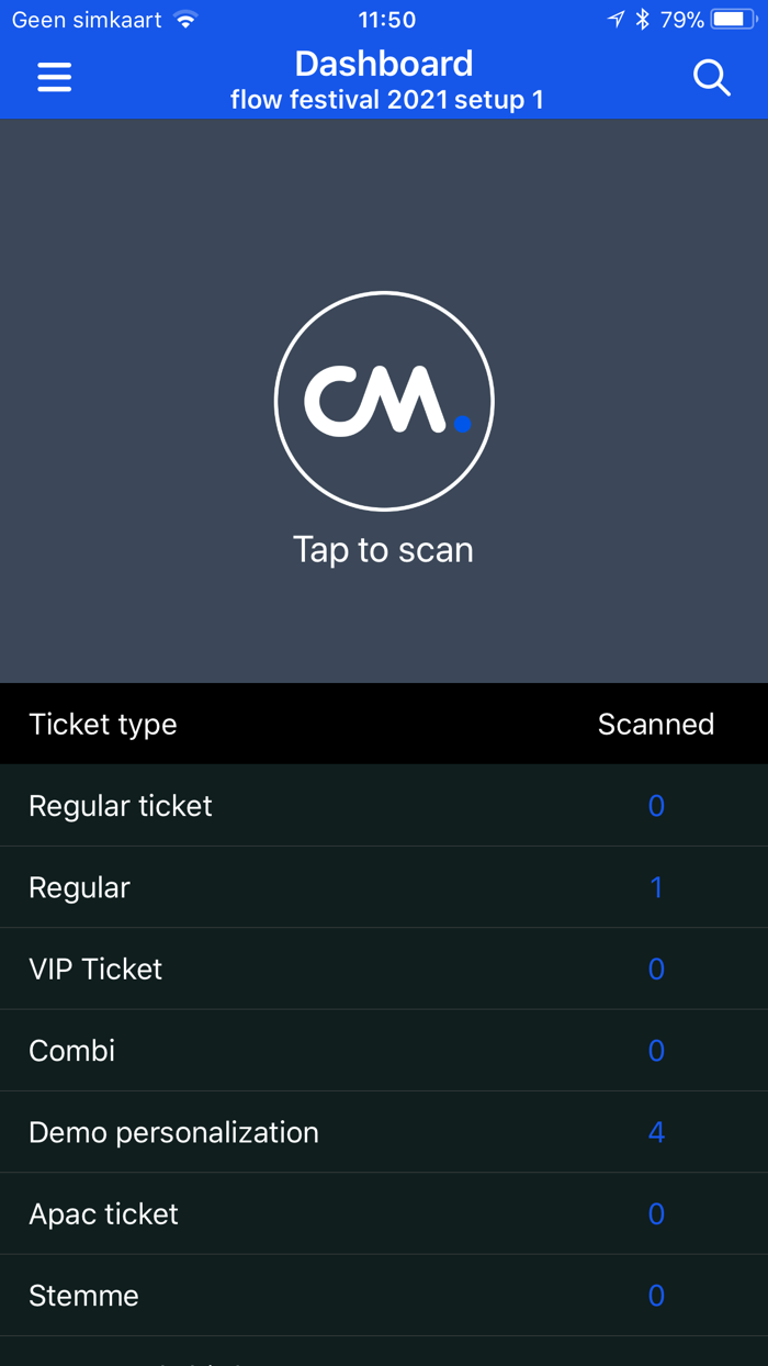 CM Tickets Ticket Scanner