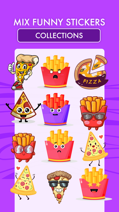 How to cancel & delete Pizza and French Fries Stickers Pack from iphone & ipad 3