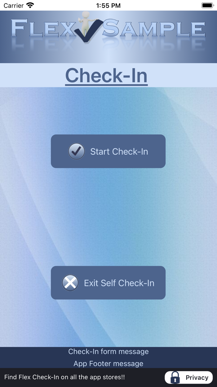 Flex Self Check-In