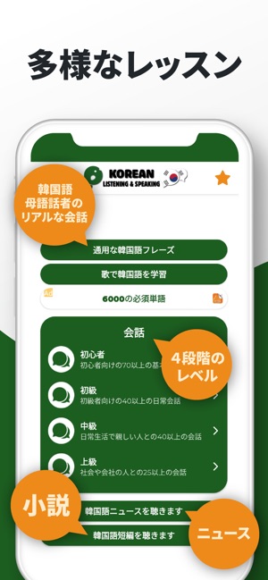 韓国語学習 リスニング スピーキング力アップ をapp Storeで