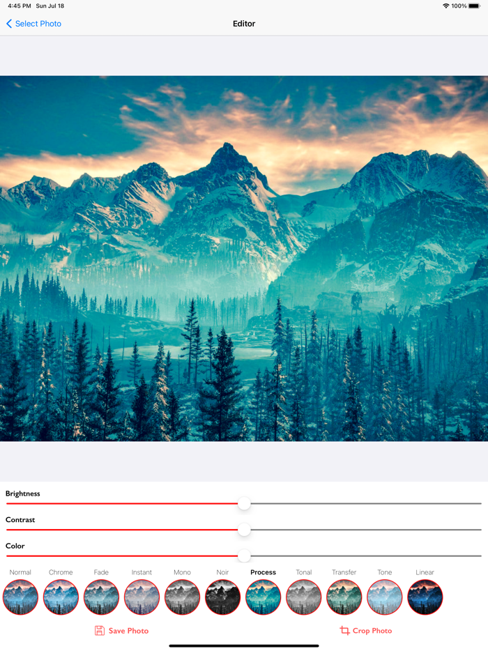 Photo Filter With Cropper