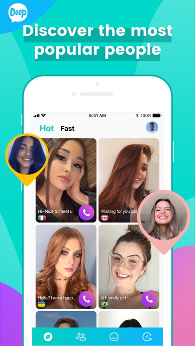Deep-live video chat iPhone Capturas de pantalla