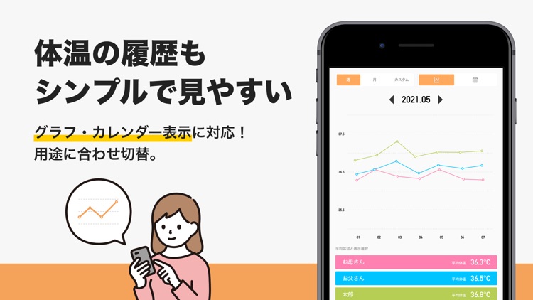 みんなの体調ノート for ファミリー-体温体調の管理共有