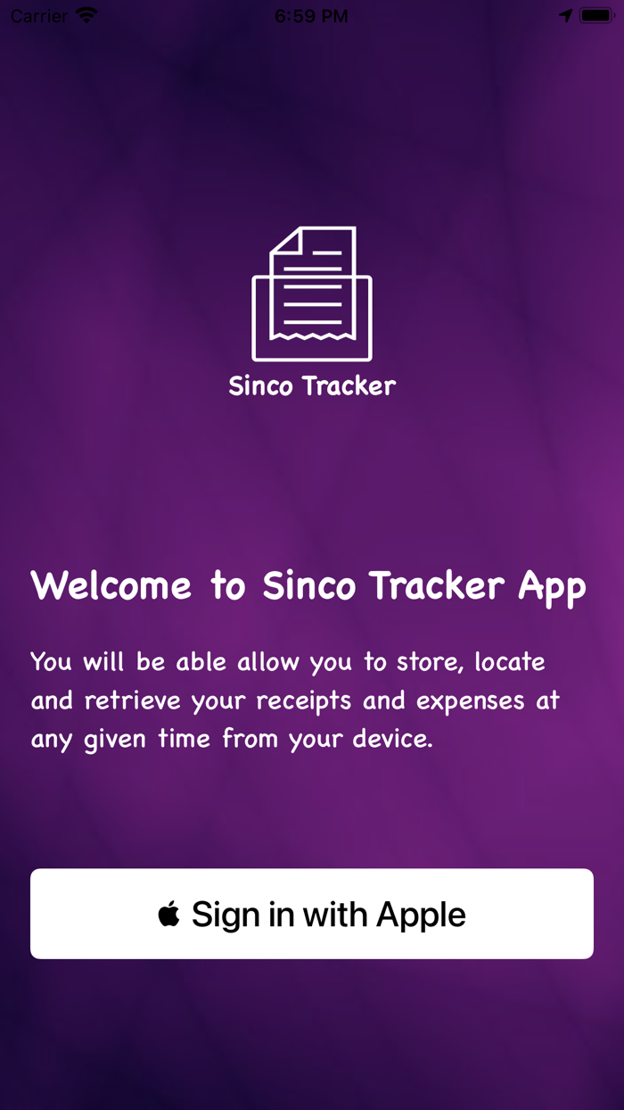 Sinco Tracker Expense Tracker