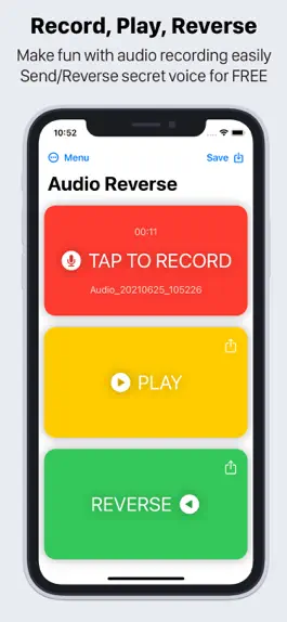 Game screenshot Audio Reverser - Record & Play mod apk