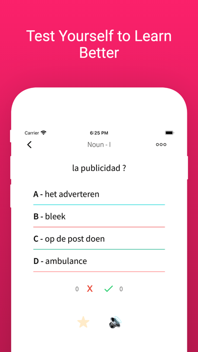 Practice Dutch Spanish Words screenshot 4