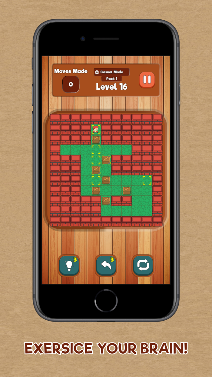 Sokoban Wood block cube puzzle