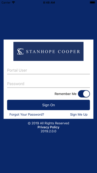 How to cancel & delete Stanhope Cooper Customer LogIn from iphone & ipad 1