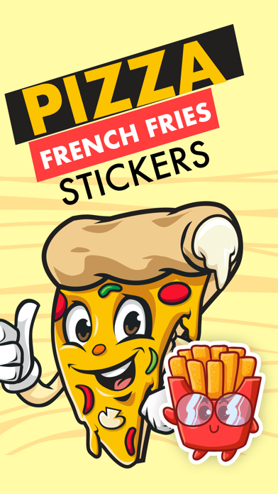 How to cancel & delete Pizza and French Fries Stickers Pack from iphone & ipad 1