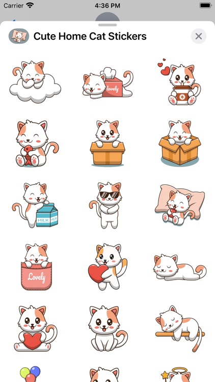 Cute Home Cat Stickers